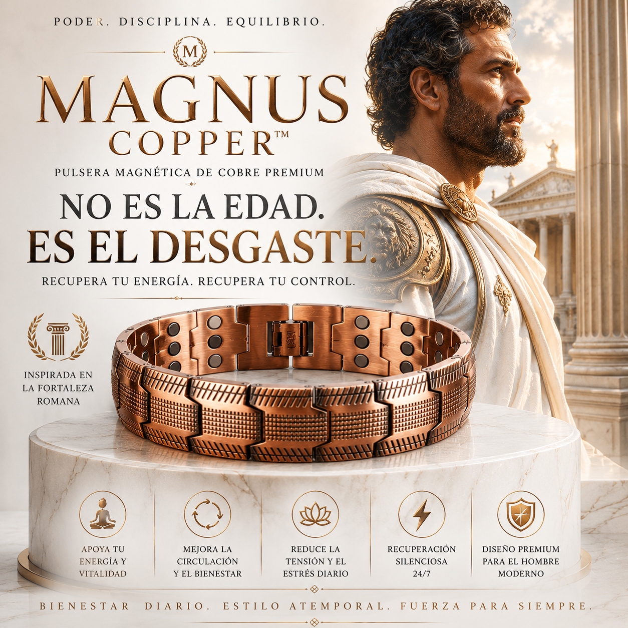 Magnus Copper™ Recuperación Silenciosa para el Hombre Moderno