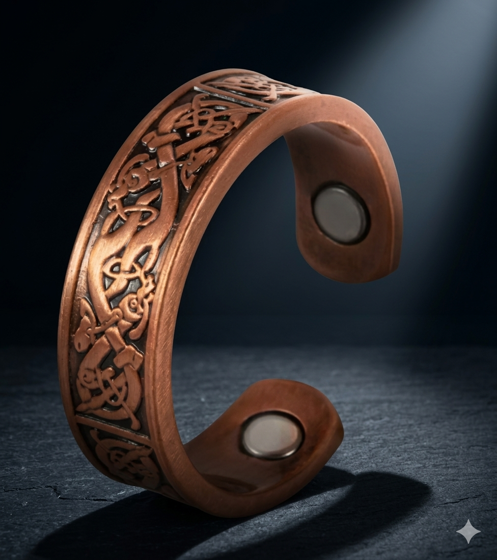 Custom image for Anillo magnético de cobre puro